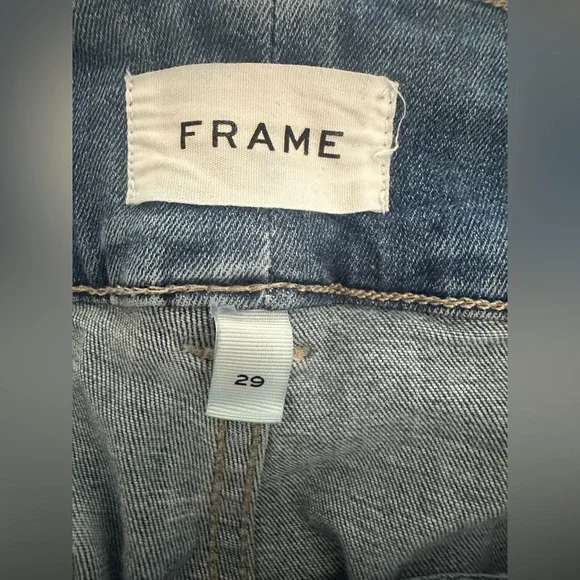 Frame Denim High Rise Women's Double Stitch Detail Flare Jeans-Merced-Size 29 - Picture 6 of 11